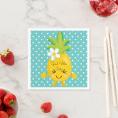 Ananas Charm Goede Vibes Alleen Papieren servet (Insitu)