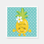 Ananas Charm Goede Vibes Alleen Papieren servet (Voorkant)