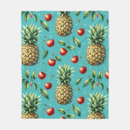 Ananas Cherry Bliss Fleece Deken