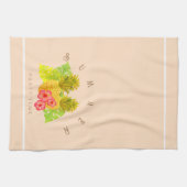 Ananas Chique Beige Theedoek (Horizontaal)