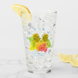 Ananas Chique Blauw Glas