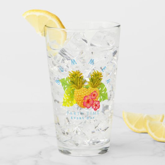 Ananas Chique Blauw Glas (Voorkant ijs)