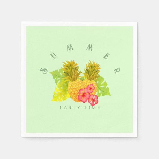 Ananas Chique Groen Servet (Voorkant)
