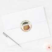 Ananas-chutney inmaaktjeletikette zelfgemaakte jam ronde sticker (Envelop)