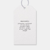Ananas Chutney Label Cadeaulabel (Achterkant)