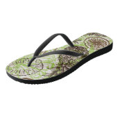 Ananas & citroenpatroon teenslippers (Schuin)