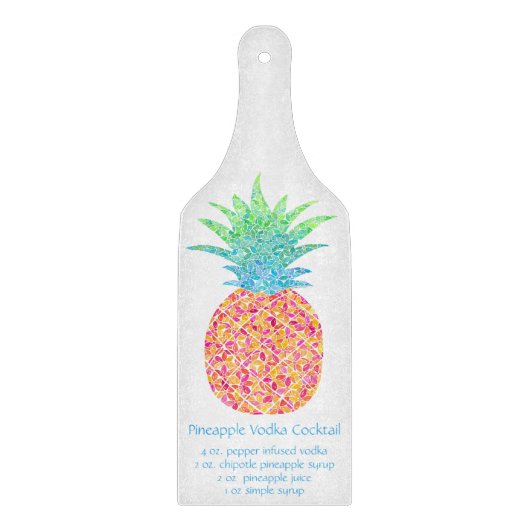 Ananas Cocktail Recept Kaasplank Snijplank (Voorkant)