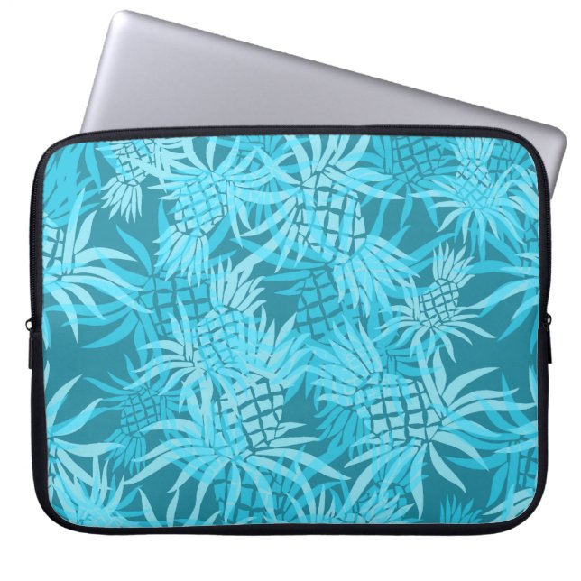 Ananas Collage Hawaiian Neopree Wetsuit Laptop Sleeve (Voorkant)