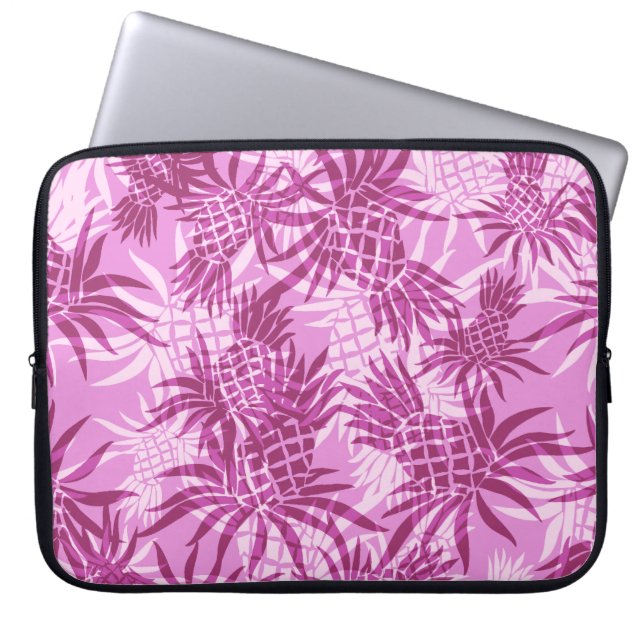 Ananas Collage Hawaiian Neopree Wetsuit Laptop Sleeve (Voorkant)