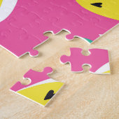 Ananas Crazy Kleuren: Kinderachtige Pop-Art. Legpuzzel (Zijkant)