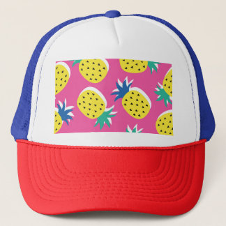 Ananas Crazy Kleuren: Kinderachtige Pop-Art. Trucker Pet