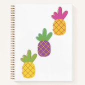 Ananas creatieve schets en gelinieerd notitieboek (Voorkant)