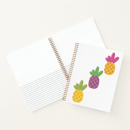 Ananas Creative schetsboek en gelinieerd Notitieboek (Binnen)