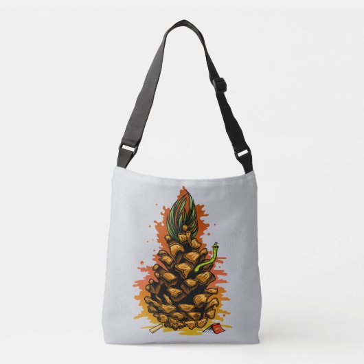 Ananas Crossbody Tas (Voorkant)