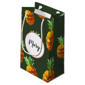 Ananas Custom Gift Bag Klein Cadeauzakje (Achterkant Gekanteld)