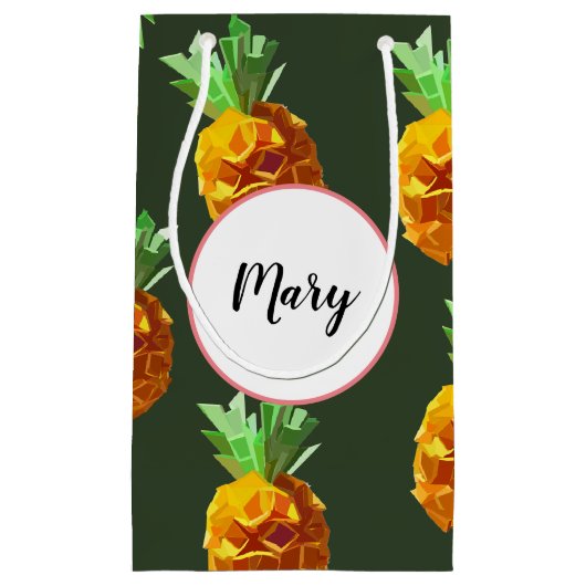 Ananas Custom Gift Bag Klein Cadeauzakje (Voorkant)