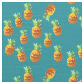 Ananas Custom Polyester Weave Fabric Stof (Close Up)