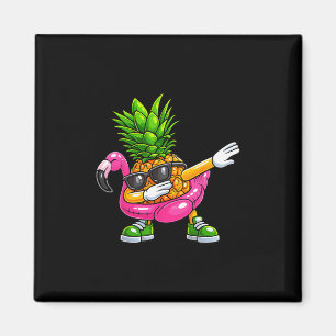 Ananas Dabbing Flamingo Aloha Hawaï Tropisch V Magneet