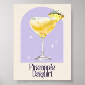 Ananas Daiquiri Art Print | cocktail met bar-decor (Voorkant)
