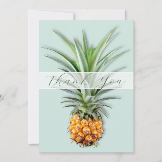 ananas Dank je bericht Vaste Kaart (Voorkant)