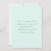 ananas Dank je bericht Vaste Kaart (Achterkant)