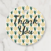 ananas Dank je partij Bedankjes Labels (Voorkant)