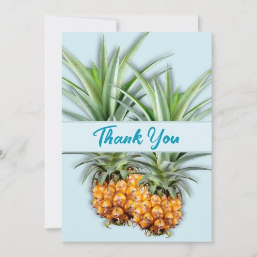 ananas Dank je Passen getrouwd Coupé Kaart (Voorkant)
