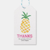 Ananas Dank u labels | Favoriete labels Cadeaulabel (Voorkant)