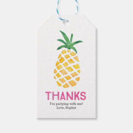 Ananas Dank u labels | Favoriete labels Cadeaulabel