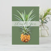 Ananas Dankjewel Bericht Plat Kaart (Staand voorkant)
