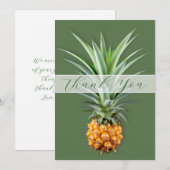 Ananas Dankjewel Bericht Plat Kaart (Voorkant / Achterkant)