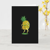 ananas dansen kaart (Gele Bloem)