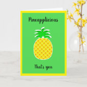 Ananas, dat ben jij, ananas, jouw naam kaart (Gele Bloem)