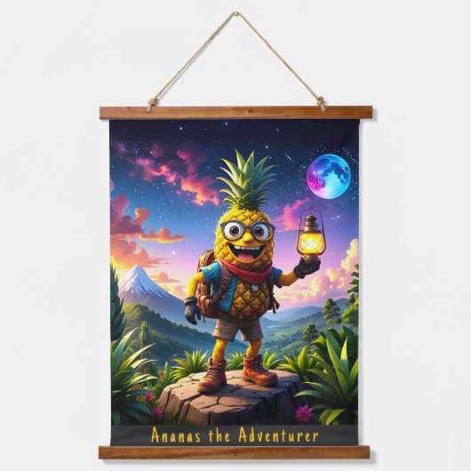 Ananas de avonturier - Pineapple Empire Hangend Wandkleed (Voorkant)