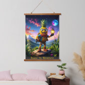 Ananas de avonturier - Pineapple Empire Hangend Wandkleed (Slaapkamer)