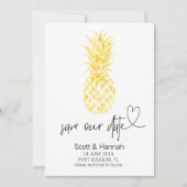 ananas De datumuitnodigingen opslaan Save The Date (Voorkant)