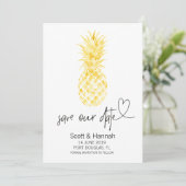 ananas De datumuitnodigingen opslaan Save The Date (Staand voorkant)