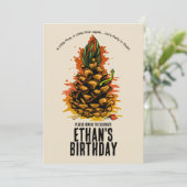 Ananas de ultieme verjaardagsbash kaart (Staand voorkant)