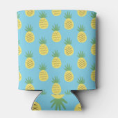 Ananas Delight: Tropische fruitprint Blikjeskoeler (Achterkant)