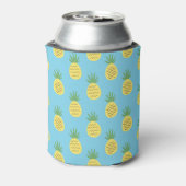 Ananas Delight: Tropische fruitprint Blikjeskoeler (Blikje Achterkant)