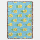 Ananas Delight: Tropische fruitprint Deken (Voorkant Verticaal)