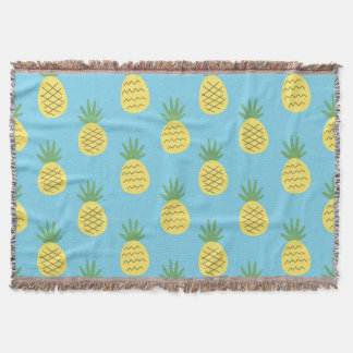 Ananas Delight: Tropische fruitprint Deken