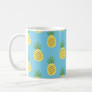 Ananas Delight: Tropische fruitprint Koffiemok