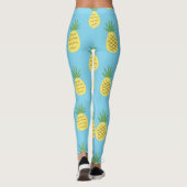 Ananas Delight: Tropische fruitprint Leggings (Achterkant)