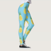 Ananas Delight: Tropische fruitprint Leggings (Rechts)