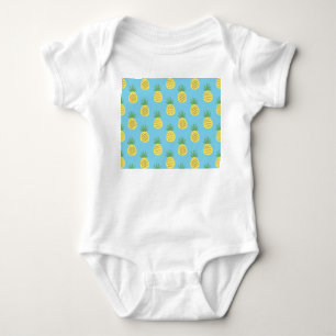 Ananas Delight: Tropische fruitprint Romper