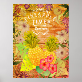 Ananas Dennenbloem Poster