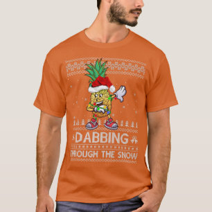Ananas die door de sneeuw gaat, is een lelijke ana t-shirt