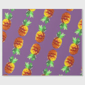 Ananas Digitale Kunst Verpakkingsdocument Cadeaupapier (Vlak)