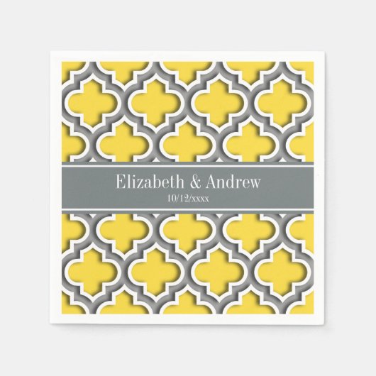 Ananas Dk Gray Moroccan #5DS Char Name Monogram Servetten (Voorkant)